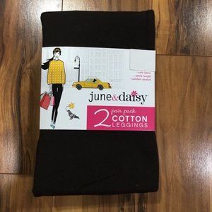 NWT Women's June & Daisy 2 Pair Leggings